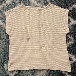 Madewell cream short sleeve sweater